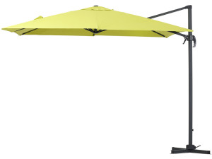 Parasol ogrodowy „Sun 3” z nogą boczną - Kwadratowy - 3 x 3 m - Zielony 2