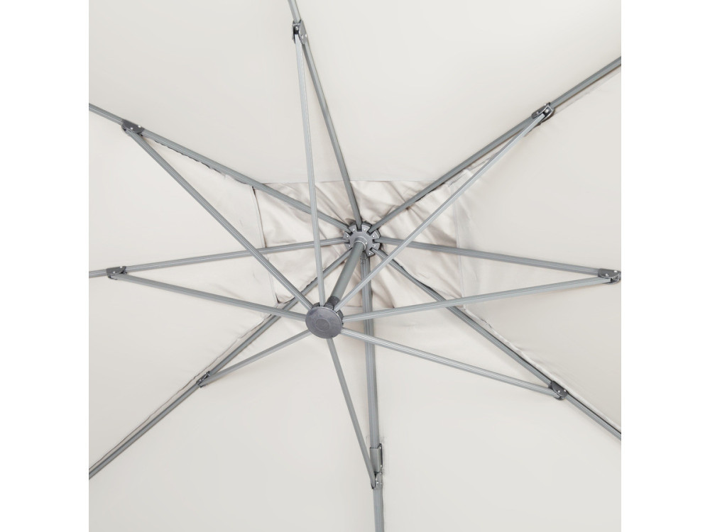 Parasol ogrodowy "Sun 4" - Prostokątny - 3 x 4 m - Ecru - Obciążniki w zestawie