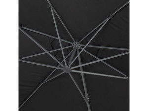 Parasol ogrodowy "Sun 4" - Prostokątny - 3 x 4 m - Czarny - Obciążniki w zestawie 2