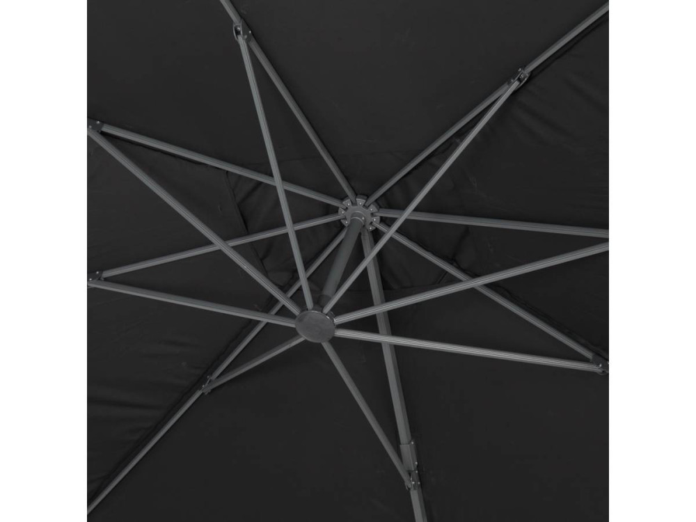 Parasol ogrodowy "Sun 4" - Prostokątny - 3 x 4 m - Pokrowiec - Czarny