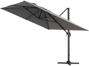 Parasol ogrodowy "Sun 4" - Prostokątny - 3 x 4 m - Pokrowiec - Szary 2