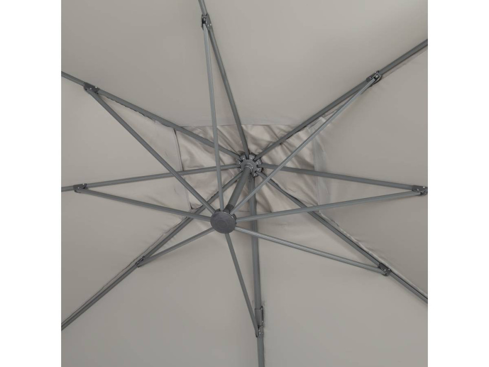 Parasol ogrodowy "Sun 4" - Prostokątny - 3 x 4 m - Pokrowiec - Szary