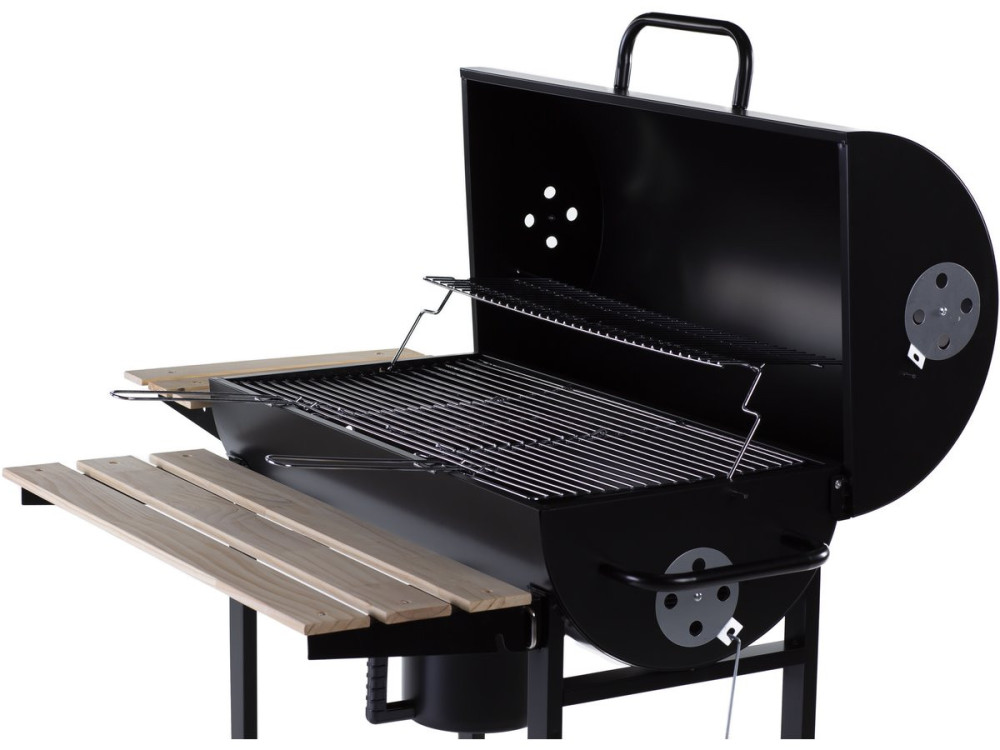 Grill na węgiel drzewny "King" - 95 x 63 x 105 cm - Czarny