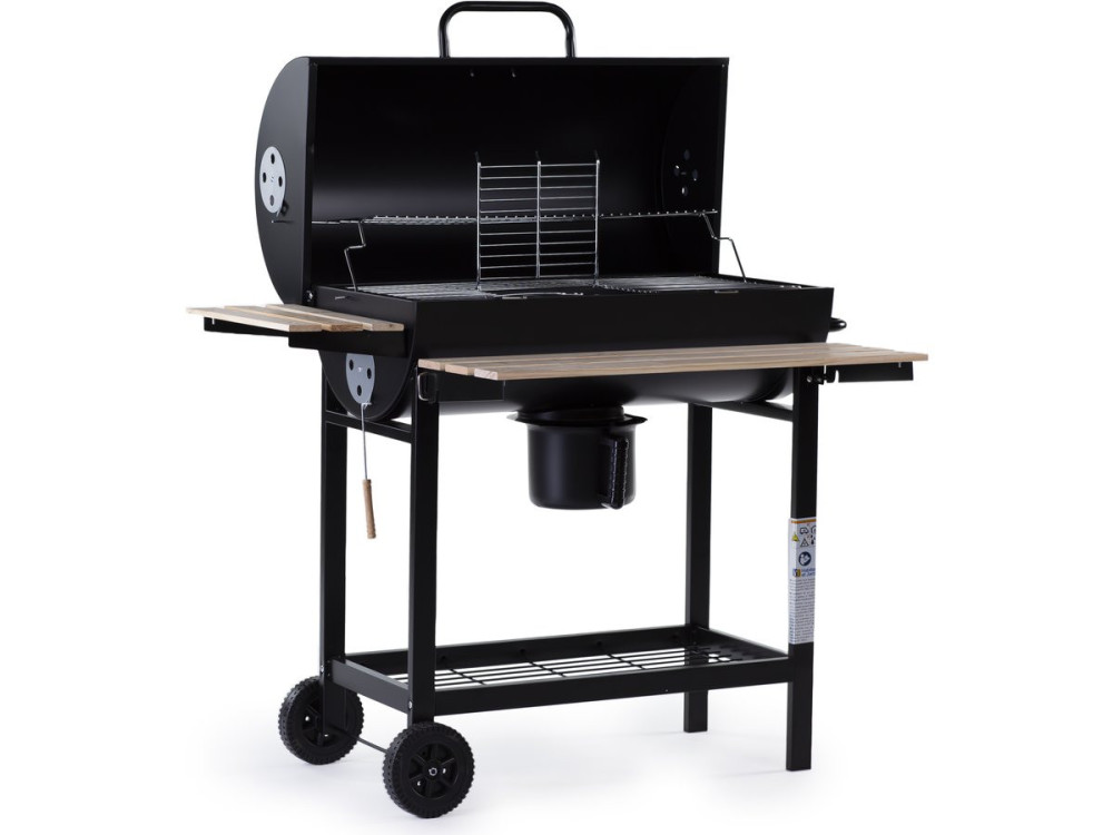 Grill na węgiel drzewny "King" - 95 x 63 x 105 cm - Czarny