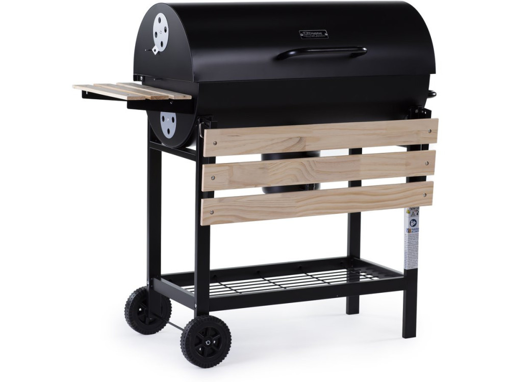 Grill na węgiel drzewny "King" - 95 x 63 x 105 cm - Czarny