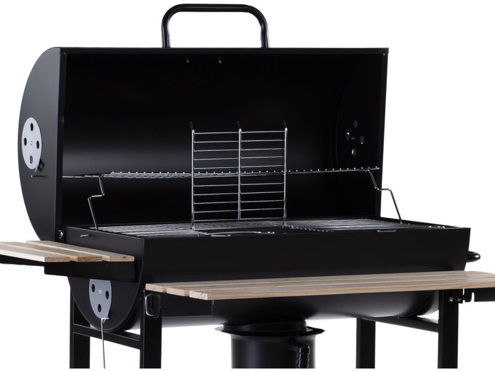 Grill na węgiel drzewny "King" - 95 x 63 x 105 cm - Czarny