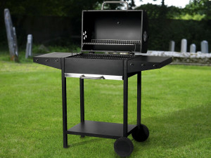 Grill węglowy "Bizon" - 119 x 50 x 101 cm - Czarny 2