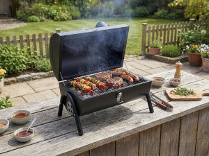 Przenosny grill weglowy „Kapitan” - 42 x 27 x 43 cm - Czarny 2