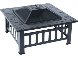 Grill 3 w 1 z pokrywą zapobiegającą żarzeniu się „Flaméo” – czarny