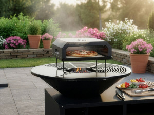 Piec do pizzy z grillem "Pizzello" - 40 x 35 x 28 cm - Czarny 2