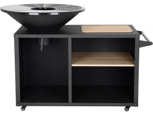 Grill na węgiel drzewny i drewno "Maréchal" - Ø 81 cm - Czarny