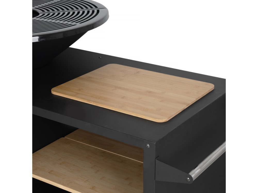 Grill na węgiel drzewny i drewno "Maréchal" - Ø 81 cm - Czarny
