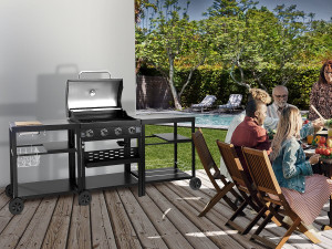 Grill gazowy do kuchni na zewnątrz - 12 kw - 4 palniki - Czarny 2