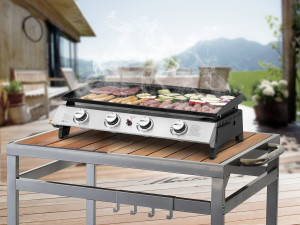Plancha gazowa 4 palniki "Jolly" - 10 Kw - Szara 2
