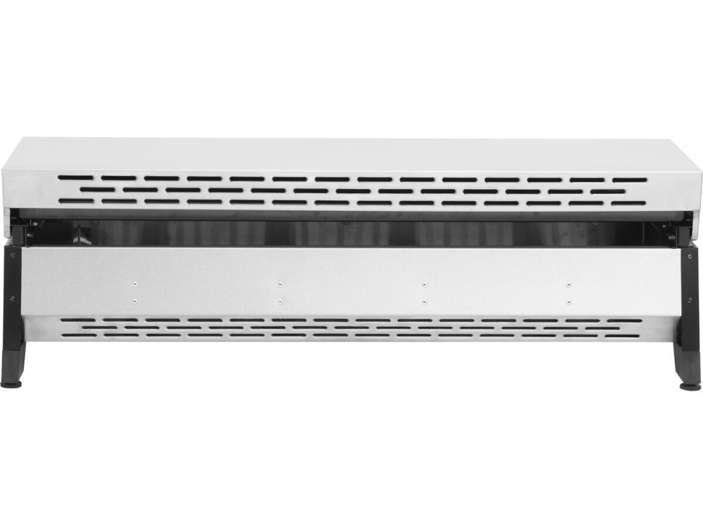Patelnia gazowa 4-palnikowa "Fasto" z pokrywą - 10 kW - szara