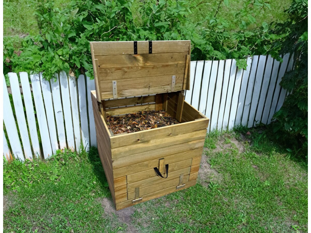 Drewniany kompostownik 500L "Douglas" 80 x 80 x 85 cm