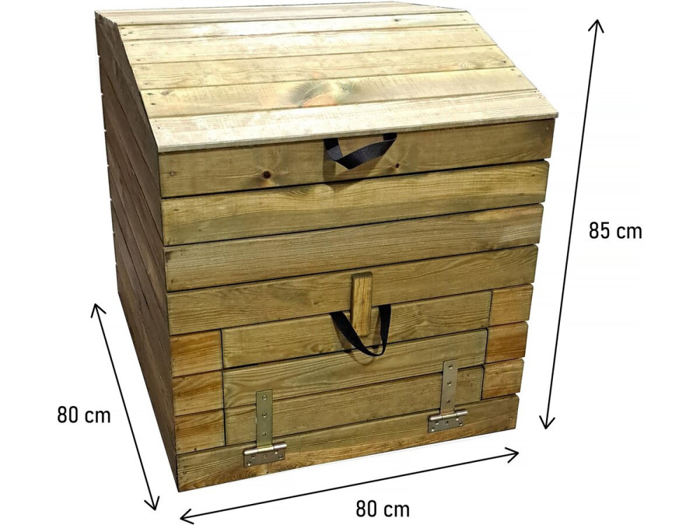 Drewniany kompostownik 500L "Douglas" 80 x 80 x 85 cm