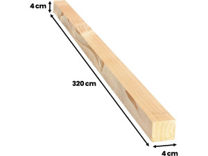 Listwa drewniana - 3,2 M w formacie 4 x 4 cm 2