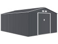 Metalowa szopa ogrodowa "Vegas" - 15 m² - Szara