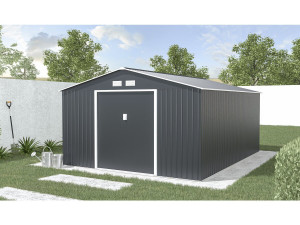 Metalowa szopa ogrodowa "Vegas" - 15 m² - Szara 2