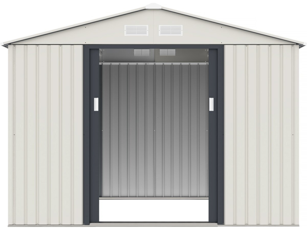 Metalowy domek ogrodowy Nebraska - 5,29 m² z rynną