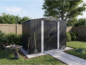 Metalowa szopa ogrodowa "Boston" - 5,29 m² (powierzchnia podłogi 4,76 m2) - Szara 2
