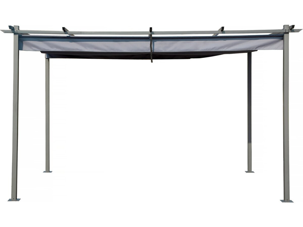 Pergola z rozsuwanym dachem - 3 x 4 m - Antracyt