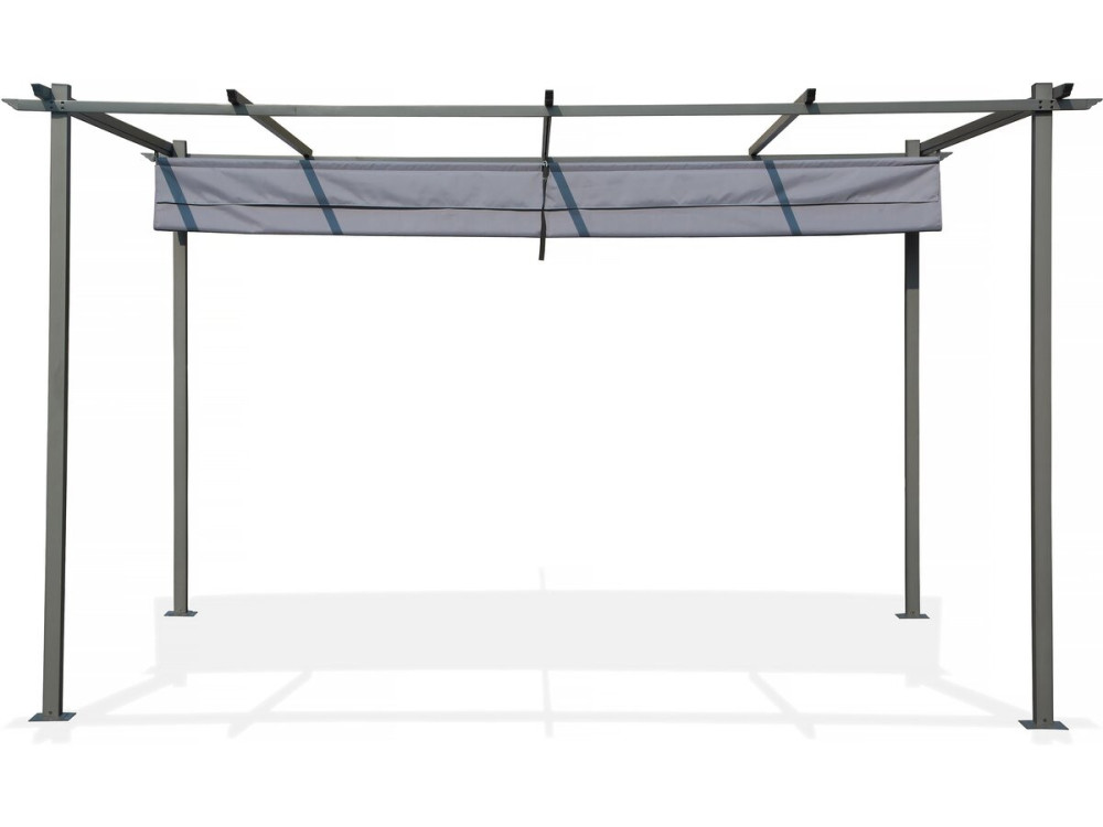 Pergola z rozsuwanym dachem - 3 x 4 m - Antracyt