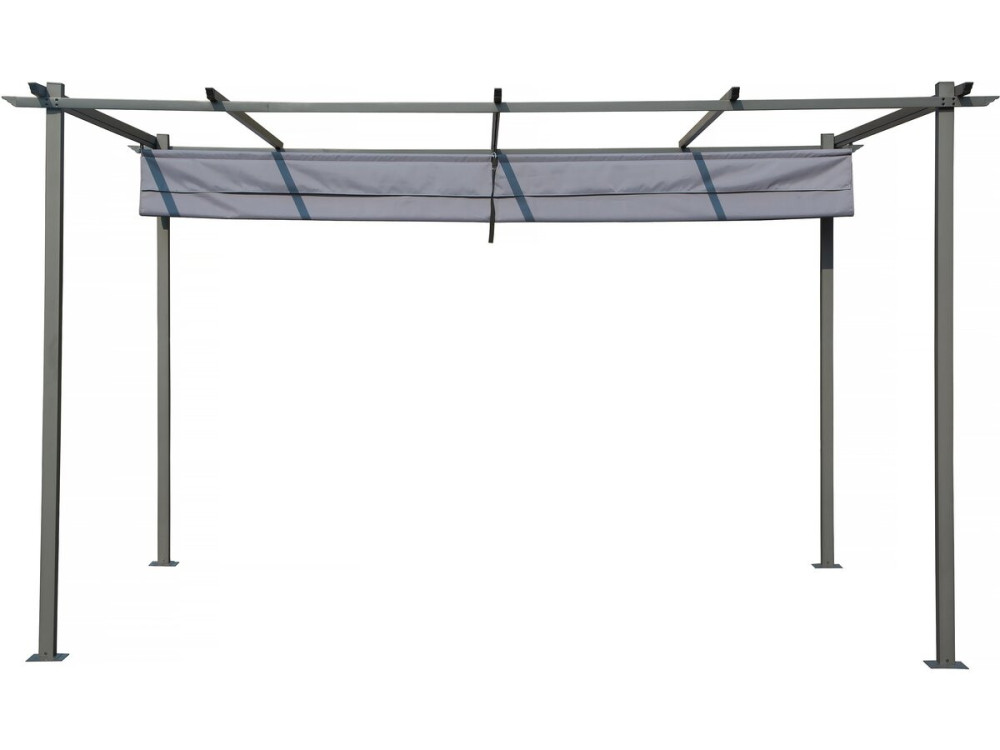 Pergola z rozsuwanym dachem - 3 x 4 m - Antracyt