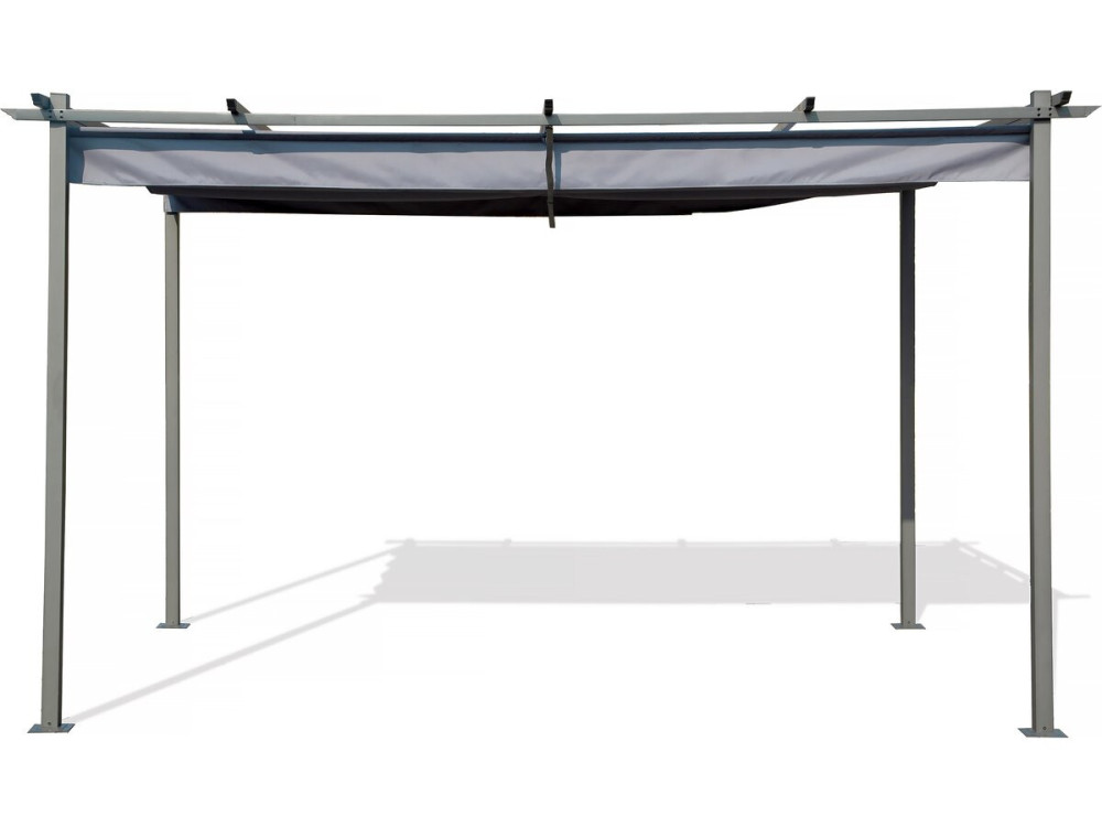 Pergola z rozsuwanym dachem - 3 x 4 m - Antracyt