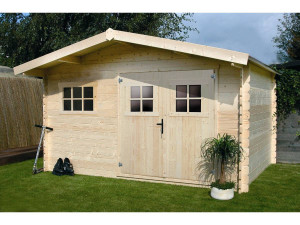 Drewniana szopa ogrodowa  - 19,72 m² - 4,64 x 4,25 x 2,32 m - 28 mm 2