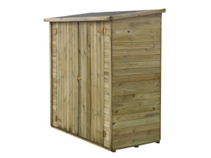 Drewniana szopa ogrodowa przylegająca „Lipki” -  1.79 x 0.90 x 1.76/1.86 m - 1.62 m² - 12 mm - Z podłogą