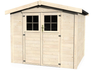 Drewniana szopa ogrodowa "Mareuil" - 6,14 m² - 2,57 x 2,39 x 2,12 m - 28 mm