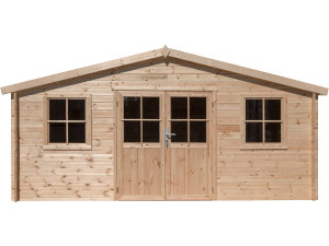 Drewniana szopa ogrodowa "Alex" - 20,20 m² - 4,80 x 4,00 x 2,39 m - 28 mm