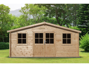 Drewniana szopa ogrodowa "Alex" - 20,20 m² - 4,80 x 4,00 x 2,39 m - 28 mm 2