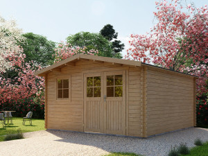 Drewniana szopa ogrodowa "Belval" - 18,75 m² - 28 mm 2