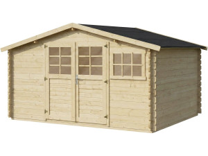 Drewniana szopa ogrodowa "Clairval" - 416 x 301 x 218 cm - 12,53 m² - 28 mm