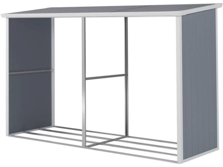 Wiata żywiczna na drewno "Alexandre" - 3.38 m² - 302 x 112 x 190 cm - Szara
