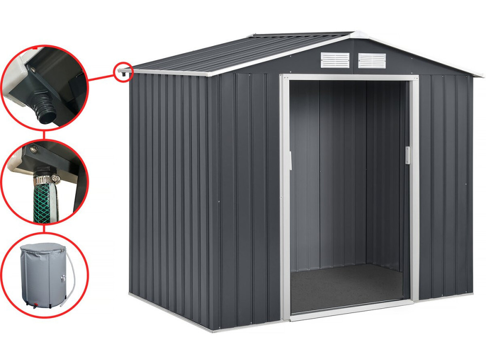Rynna do metalowej szopy ogrodowej od 2 do 6m2