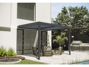 Pochylona pergola bioklimatyczna z LED "Windsor" - 3 x 4 m - Antracyt 2