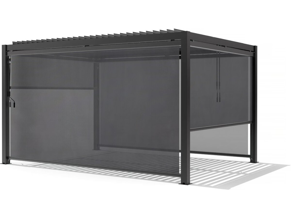 Bioklimatyczna markiza pergola - 367 x 208 cm - Antracytowy szary