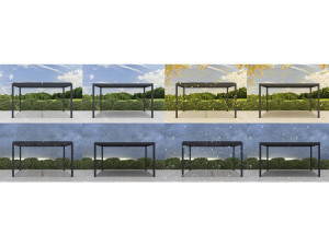 Aluminiowa pergola bioklimatyczna "Windsor" - 3 x 4 m - Antracyt 2