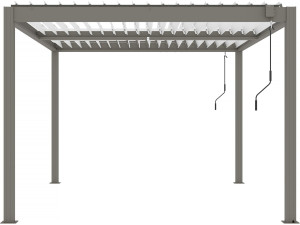 Pergola bioklimatyczna "Windsor" - 3 x 4 m - Taupe