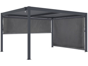 Bioklimatyczna pergola z 2 aluminiowymi markizami "Windsor" - 3 x 4 m - Szary