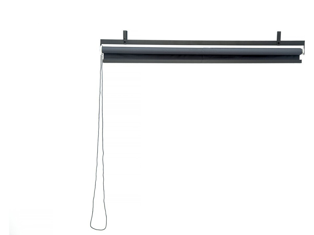 Zestaw 3 wysuwanych zaluzji metalowych - 124,5 x 225 cm - Antracyt