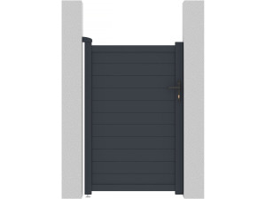 Furtka aluminiowa "Marc" - 101.2 x 155.9 cm - Szara