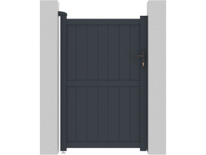 Brama aluminiowa "Maurice" - 101.2 x 155.9 cm - Szara
