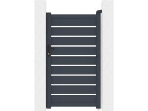 Brama aluminiowa "Bastien" - 100 x 176 cm - Antracyt