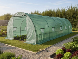 Osłona tunelu ogrodowego "Lys" - 24 m² - 130 g - zielona 2