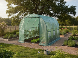 Osłona tunelu ogrodowego "Lys" - 6 m² - 130 g - zielona 2
